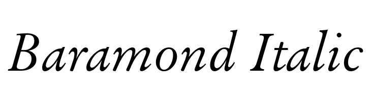 Baramond Italic Font