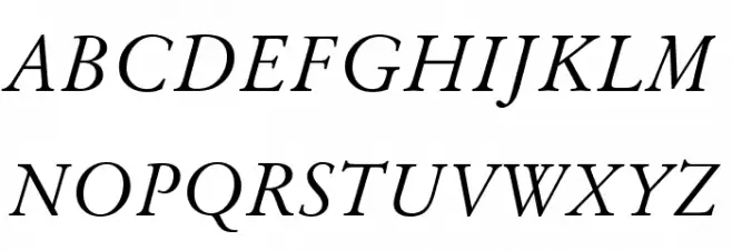 Baramond Italic Шрифта ВЕРХНИЙ