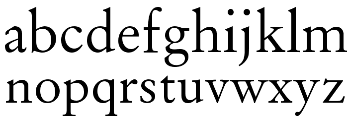 Baramond Font LOWERCASE