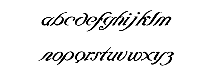 Baraquiel Font LOWERCASE
