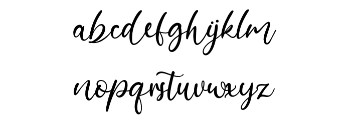 Barattiel Font LOWERCASE