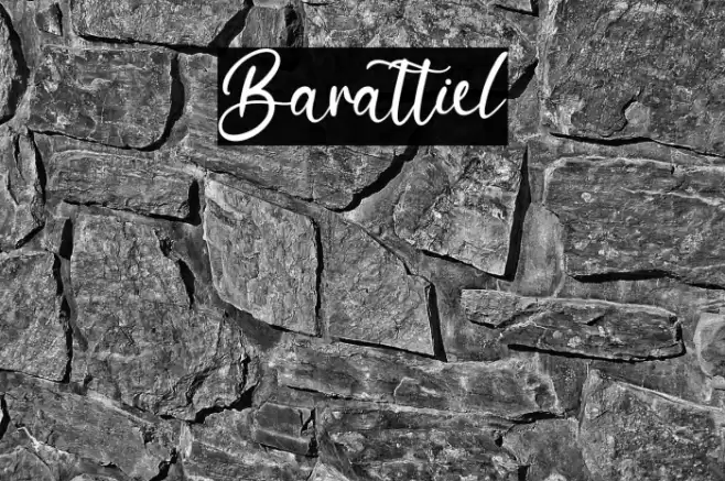 Barattiel Font examples