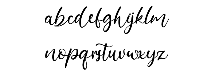 Barattiel Font LOWERCASE