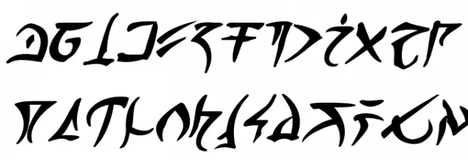 Barazhad Bold Italic Fuentes MINÚSCULAS