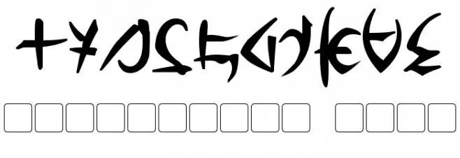 Barazhad Bold Font OTHER CHARS