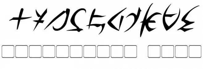 Barazhad Italic Font OTHER CHARS