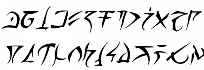 Barazhad Italic Шрифта ВЕРХНИЙ
