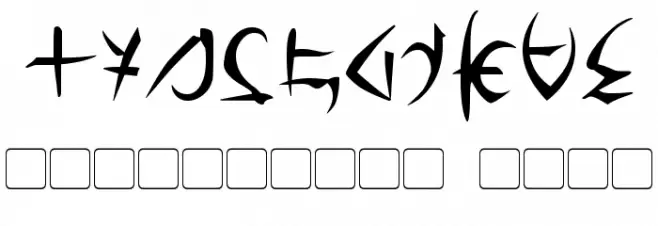 Barazhad Font OTHER CHARS