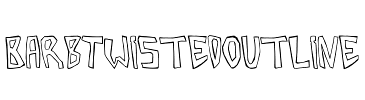 BarbTwistedOutline  Frei Schriftart Herunterladen