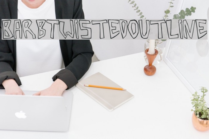 BarbTwistedOutline Font examples