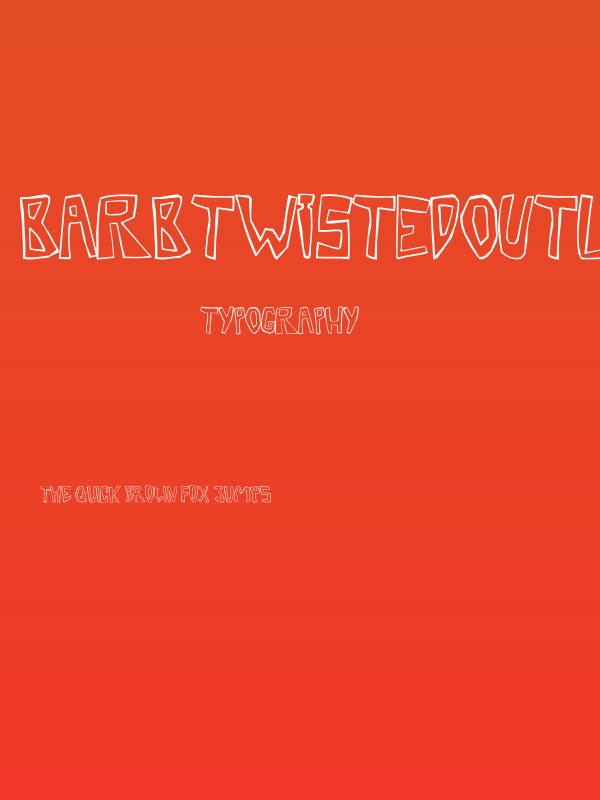 BarbTwistedOutline Poster