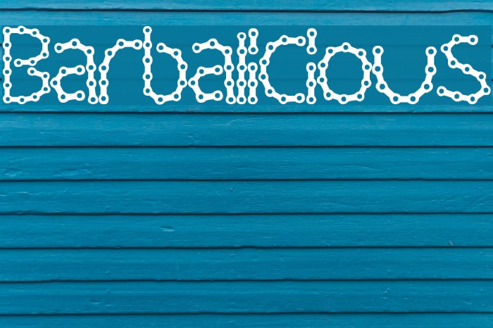Barbalicious Font examples