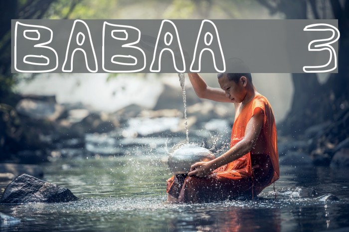 Barbapa 3 Font examples