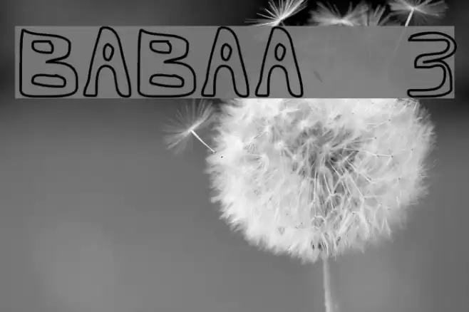 Barbapa 3 Шрифта examples