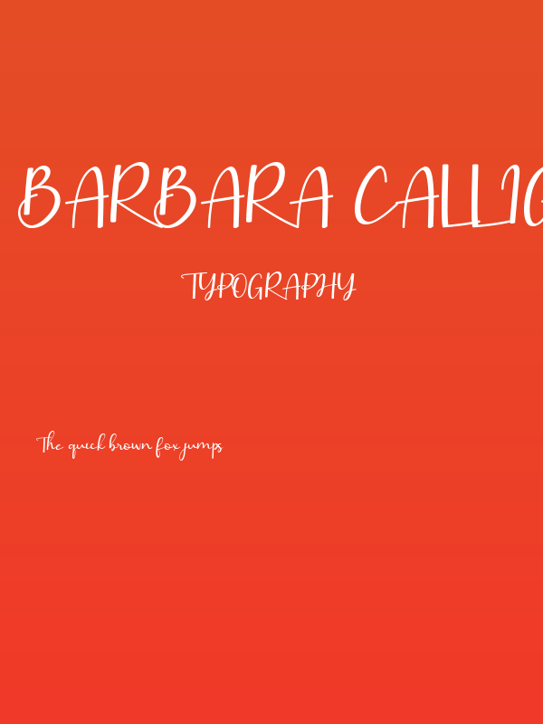 Barbara Calligraphy Poster