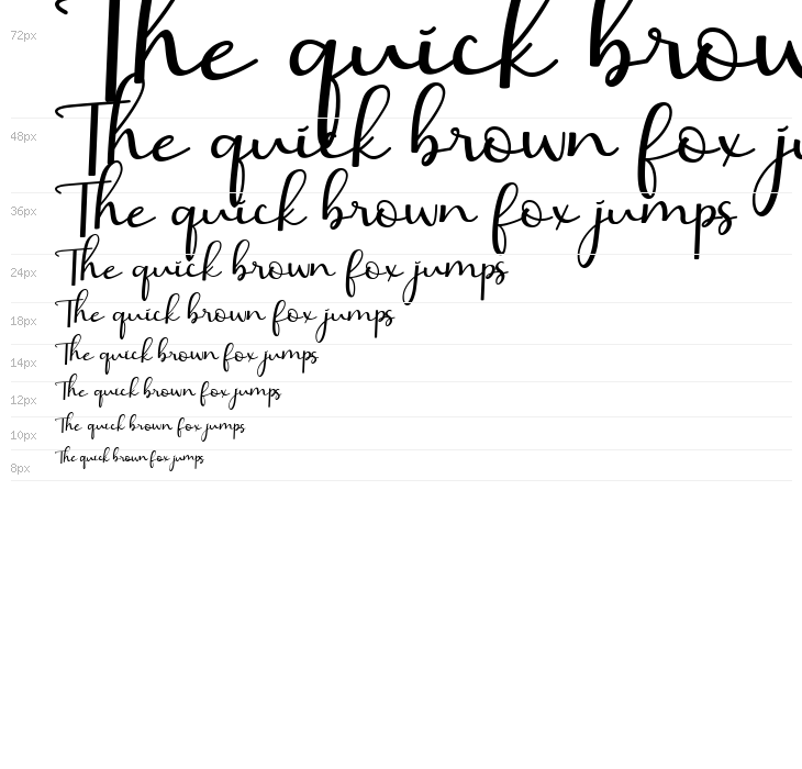 Barbara Calligraphy Waterfall