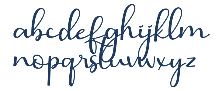 Barbara Calligraphy Lowercase