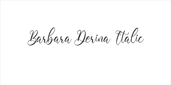 Barbara Derina Italic Logo