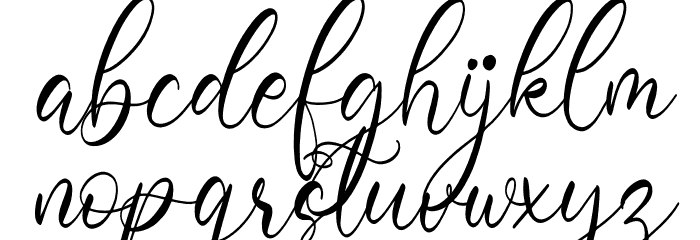 Barbara Derina Italic Font LOWERCASE