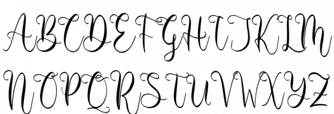 Barbara Derina Font UPPERCASE
