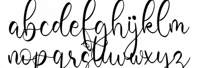 Barbara Derina Font LOWERCASE