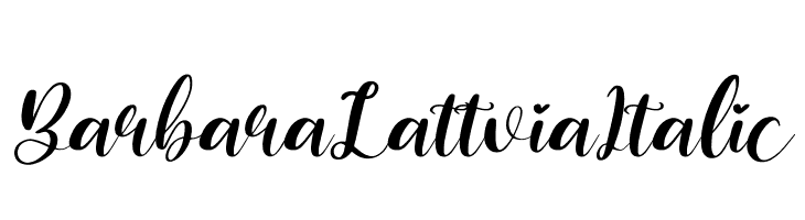 Barbara Lattvia Italic  baixar fontes gratis