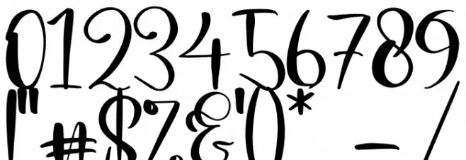 Barbara Lattvia Font OTHER CHARS