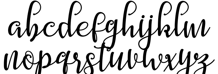 BarbaraScript Font LOWERCASE