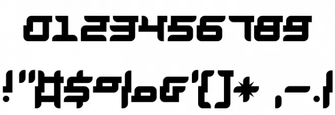 Barbarella Font Alte caractere