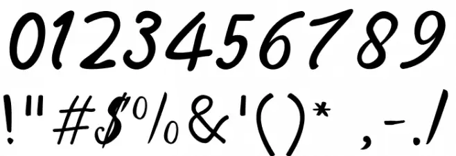 Barbarella Font OTHER CHARS