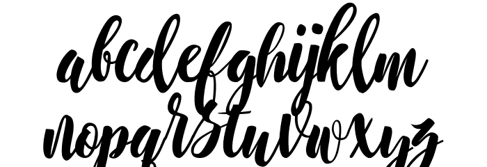 Barbarella Font LOWERCASE