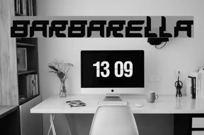 Barbarella Font examples