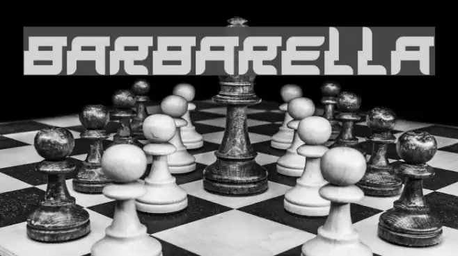 Barbarella Font examples
