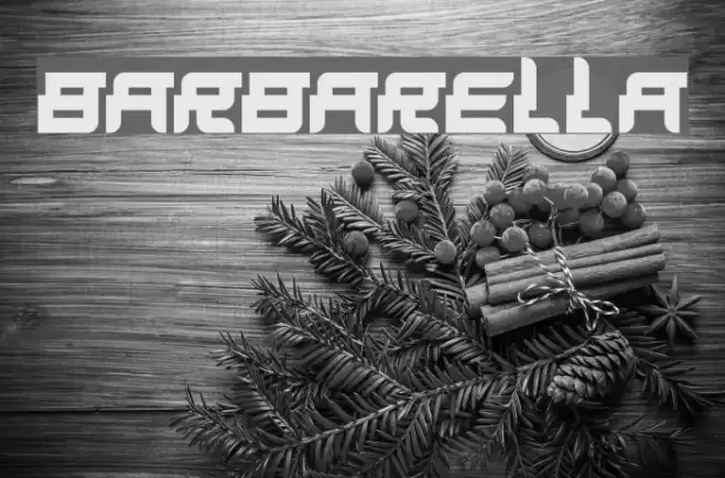 Barbarella Font examples
