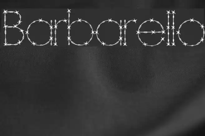 Barbarello Schriftart examples