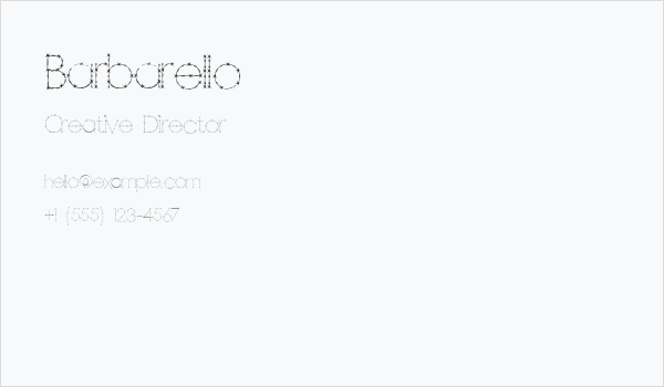 Barbarello Business Card