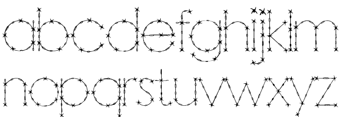 Barbarello Font LOWERCASE