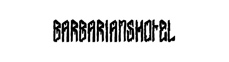 Barbarians Hotel  baixar fontes gratis