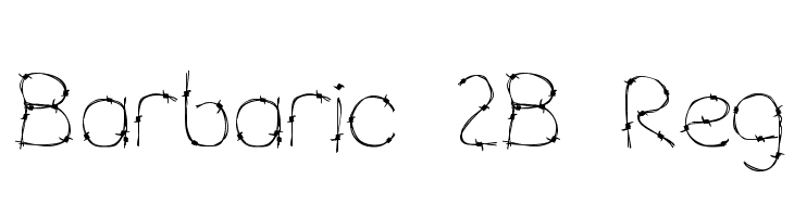 Barbaric 2B Reg Font