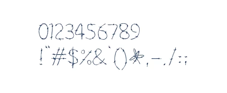 Barbaric 2B Reg Font OTHER CHARS