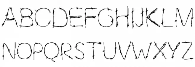 Barbaric 2B Reg Schriftart Groß