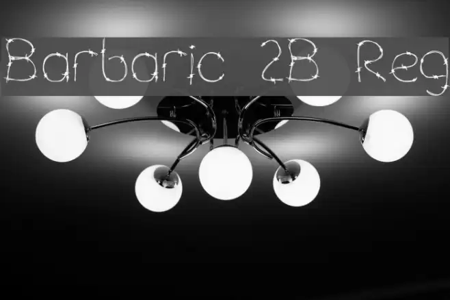 Barbaric 2B Reg Font examples