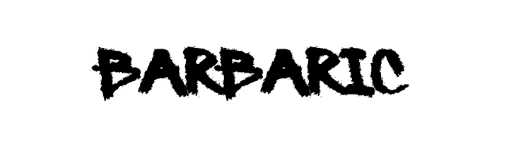 Barbaric फ़ॉन्ट