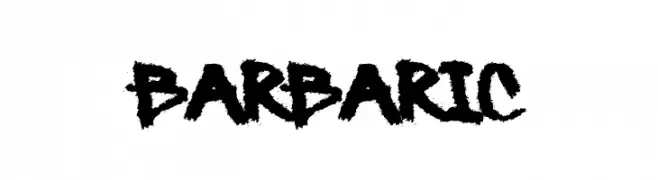 Barbaric  Frei Schriftart Herunterladen