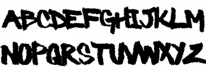 Barbaric Schriftart Groß