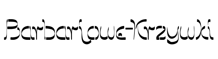 Barbarjowe-Krzywki  Frei Schriftart Herunterladen