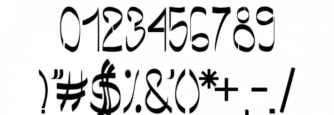 Barbarjowe-Krzywki Font OTHER CHARS