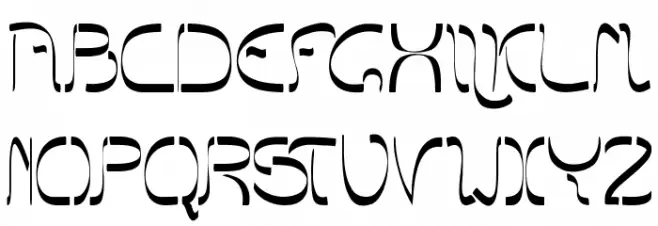 Barbarjowe-Krzywki Schriftart Groß