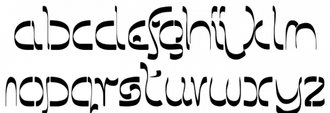 Barbarjowe-Krzywki Caratteri MINUSCOLO