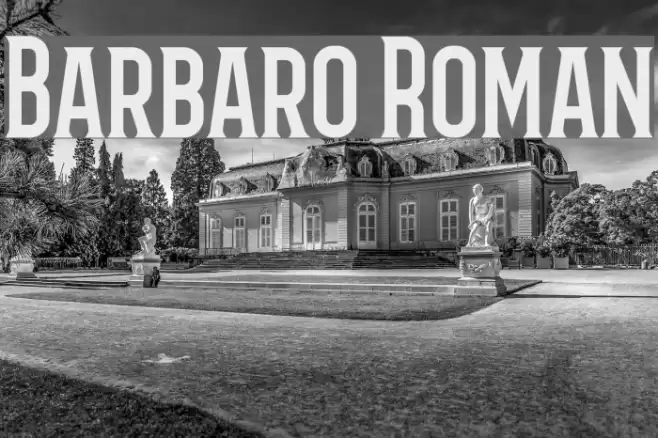 Barbaro Roman Font examples
